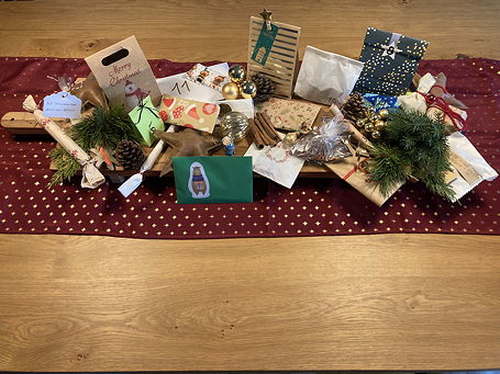 Foto der Adventsgeschenke für Lehrkräfte