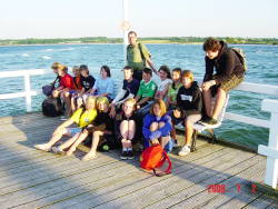 Fahrt der Segel-AG des TGG nach Hohwacht 2008: Gruppenfoto