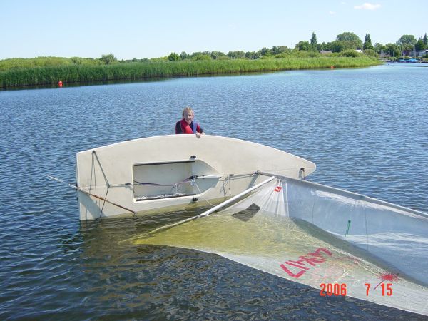 Foto vom Training der Segel-AG auf dem Steinhuder Meer 2006