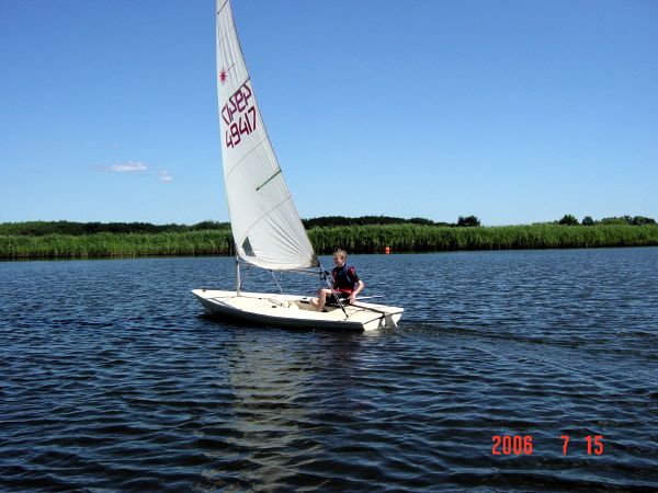 Foto vom Training der Segel-AG auf dem Steinhuder Meer 2006