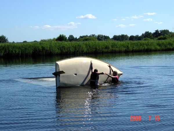 Foto vom Training der Segel-AG auf dem Steinhuder Meer 2006