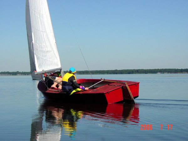 Foto vom Training der Segel-AG auf dem Steinhuder Meer 2006