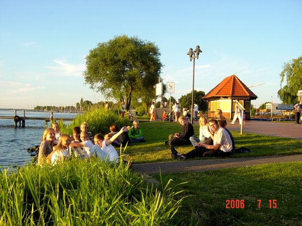 Foto vom Training der Segel-AG auf dem Steinhuder Meer 2006