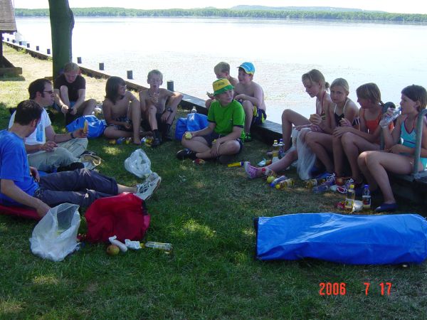 Foto vom Training der Segel-AG auf dem Steinhuder Meer 2006