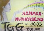 Plakat für den Kammermusikabend