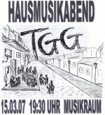 Plakat zum Hausmusikabend