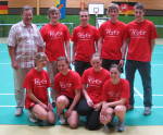 Foto der Badminton-Mannschaft des TGG beim Landesfinale in Vechelde 2008