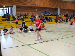 Beim Bezirksentscheid Badminton am 16.02.2009 in Rastede