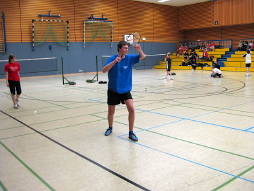 Beim Bezirksentscheid Badminton am 16.02.2009 in Rastede