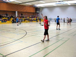 Beim Bezirksentscheid Badminton am 16.02.2009 in Rastede