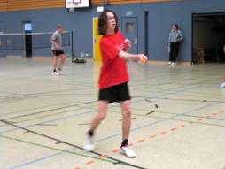 Beim Bezirksentscheid Badminton am 16.02.2009 in Rastede