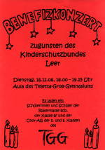 Plakat zum Benefizkonzert 2008