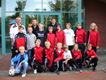 Foto der DFB-Trainingsgruppe vor ihrem Besuch in Groningen