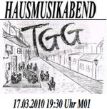 Plakat für den Hausmusikabend 2009