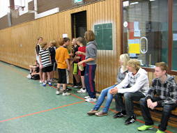 Foto vom Sporttag der 6. Klassen 2009/10