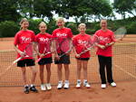 Das Tennisteam des TGG beim Bezirksentscheid in Löningen 2012