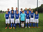 Foto der TGG-Mannschaft beim  Finale des Barmer-Schulfußballcups 2012 (Aufnahme: Ludwig Hegemann