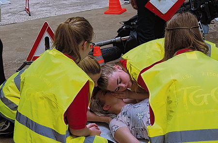 Foto vom Wettbewerb der Schulsanitäter in Lingen 2016