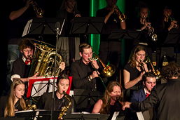 Foto vom Auftritt der Jazz-AG beim Musikschul-Jubiläumskonzert am 17.11.2017