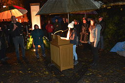 Foto von der Gedenkveranstaltung zur Reichspogromnacht am 9. November 2017