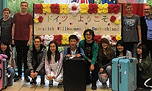 Foto mit der Delegation unserer japanischen Partnerschule