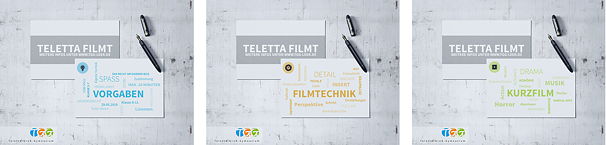 Plakat zum Kurzfilmwettbewerb 'Teletta filmt' am TGG (2019)