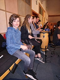 Foto von einem Workshop der Concert Band und der Bigband des TGG in Papenburg (2020)