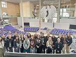 Foto der 10c im Deutschen Bundestag am 14.09.2022