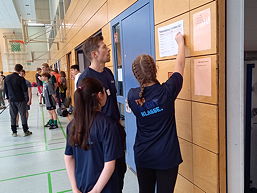 Foto der Sportprofilklasse 7ds beim „GoSportsDay“ in Hannover (März 2023)