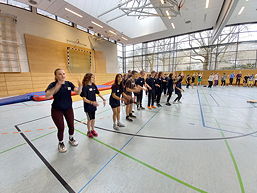 Foto der Sportprofilklasse 7ds beim „GoSportsDay“ in Hannover (März 2023)