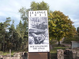 Foto vom Besuch der Gedenkstätte zum 1. Weltkrieg am Lingekopf