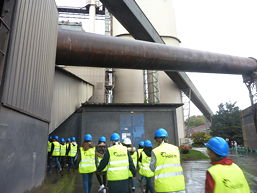 Foto von der Besichtigung der Zementfabrik Holcim in Altkirch