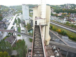 Foto von der Besichtigung der Zementfabrik Holcim in Altkirch