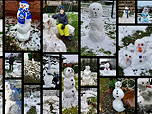 Ausschnitt aus der Schneemänner-Collage