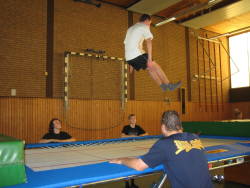 Foto vom Trampolinspringen