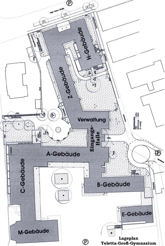 Lageplan des TGG