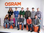 Foto der Teilgruppe bei Osram OS in Regensburg