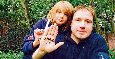 Foto von Thomas Stahlmann mit seinem Sohn